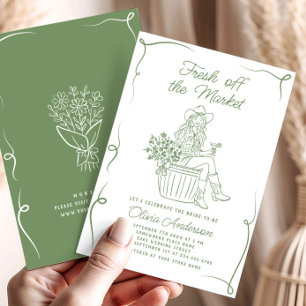 Invitation Fraîchement funky hors de la Fête des mariées du m