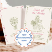 Invitation Fraîchement funky hors de la Fête des mariées du m