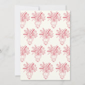 Invitation Fraîchement Hors Du Marché Fête des mariées Amusan (Dos)