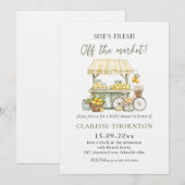 Invitation Fraîchement Hors Du Marché Fête des mariées Été Ci (Devant / Derrière)