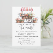 Invitation Fraîchement Hors Du Marché Modèle D'Invitation De  (Debout devant)