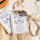 Invitation Fraîchement Hors Fête des mariées Du Marché, Le Ma