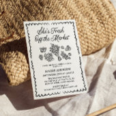 Invitation Fraîchement Hors Fête des mariées Du Marché, Le Ma