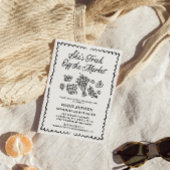 Invitation Fraîchement Hors Fête des mariées Du Marché, Le Ma