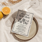 Invitation Fraîchement Hors Fête des mariées Du Marché, Le Ma