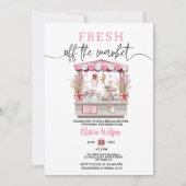 Invitation Fraîchement hors Fête des mariées Floral Chic (Devant)