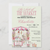 Invitation Fraîchement hors Fête des mariées Floral Chic (Devant)