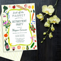 FRAÎCHEMENT SORTI DU MARCHÉ Jolie fête de retraite