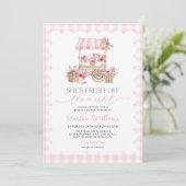Invitation Fraîchement sortie du Marché Gingham Marché Enterr (Debout devant)