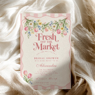 Invitation Fraîchement sortie du marché Pink Coquette Baby Sh