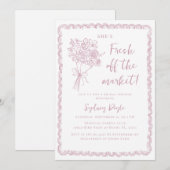 Invitation Fraîchement sortie du marché Réception de mariage (Devant / Derrière)