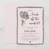 Invitation Fraîchement sortie du marché Réception de mariage (Devant / Derrière)