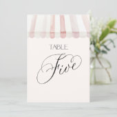 Invitation Fraîchement sortie du marché Table numéro cinq (Debout devant)