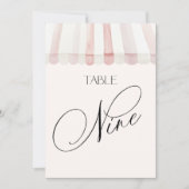Invitation Fraîchement sortie du marché Table numéro neuf (Devant)