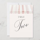 Invitation Fraîchement sur la table du marché numéro deux (Devant)