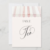 Invitation Fraîchement sur la table du marché numéro dix (Devant)