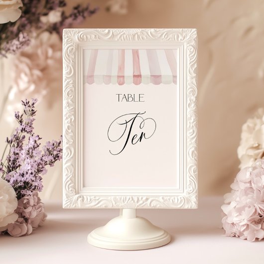 Invitation Fraîchement sur la table du marché numéro dix