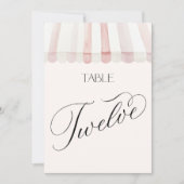 Invitation Fraîchement sur la table du marché numéro douze (Devant)