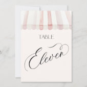 Invitation Fraîchement sur la table du marché numéro onze (Devant)