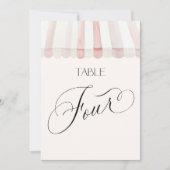 Invitation Fraîchement sur la table du marché numéro quatre (Devant)