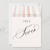 Invitation Fraîchement sur la table du marché numéro sept (Devant)