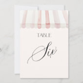Invitation Fraîchement sur la table du marché numéro six (Devant)