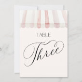 Invitation Fraîchement sur la table numéro trois du marché (Devant)