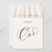 Invitation Fraîchement sur la table numéro un du marché (Devant)