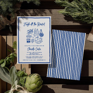Invitation Fraîchement sur le marché Robe de mariée bleu capr