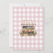 Invitation Fraîcheur de la Fête des mariées du marché des agr (Dos)