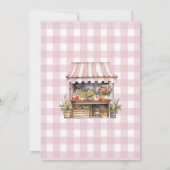 Invitation Fraîcheur de la Fête des mariées du marché des agr (Dos)