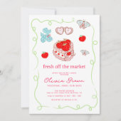 Invitation Fraîcheur du marché Fête des mariées moderne (Devant)