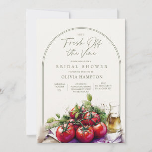 Invitation Frais cueillis sur la vigne, Tomates italiennes po