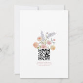 Invitation Frais débarqués de l'étalage Fleurs Mariage Shower (Dos)