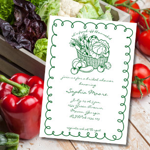 Invitation Frais débarqués du marché des agriculteurs Shower