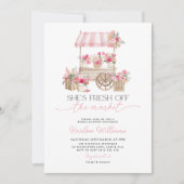 Invitation Frais du marché Fleur Marché Enterrement de vie de (Devant)