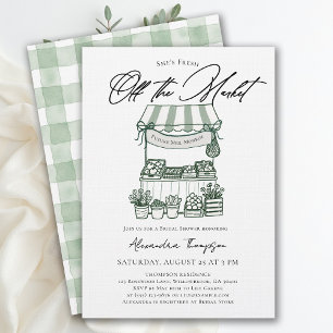 Invitation Frais du marché Moderne Chic Enterrement de vie de