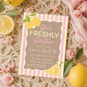 Invitation Frais Seize Citrons 16e Anniversaire