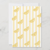 Invitation Frais Seize Citrons Rose & Jaune 21e Anniversaire (Dos)