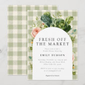 Invitation Frais Sorti du Marché Enterrement de Vie de Jeune (Devant / Derrière)
