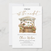 Invitation Frais Sorti du Marché Fête de Fiançailles (Devant)