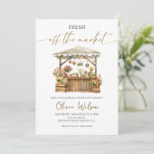 Invitation Frais Sorti du Marché Fête de Fiançailles (Debout devant)