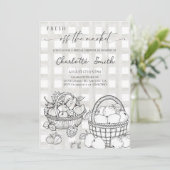 Invitation Frais Sorti du Marché Fête de Mariage (Debout devant)