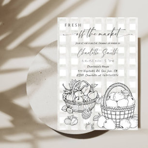 Invitation Frais Sorti du Marché Fête de Mariage