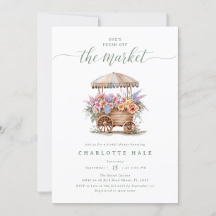 Invitation Frais Sorti du Marché Floral Bridal Shower