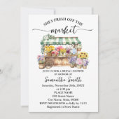 Invitation Frais sortis du marché Fleurs Robe de mariée Show (Devant)