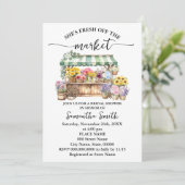 Invitation Frais sortis du marché Fleurs Robe de mariée Show (Debout devant)