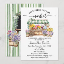 Frais sortis du marché Fleurs Robe de mariée Show