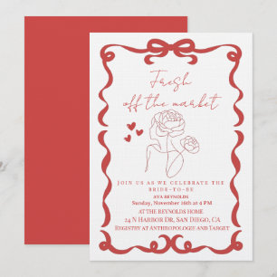 Invitation Frais sortis du marché floral bridal shower