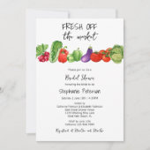 Invitation Frais sortis du marché Réception de mariage Crudit (Devant)